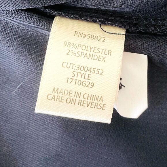 Max Studio Women's Size M Navy Blue Open Front Cardigan Long Sleeve Pockets - Picture 8 of 8